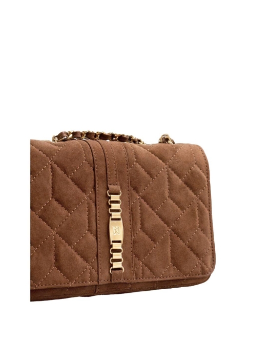 Nikkie Ann Suede Bag 5506 Walnut
