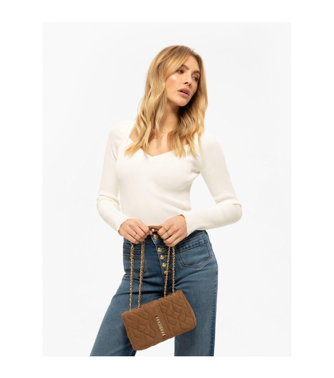 Nikkie Ann Suede Bag 5506 Walnut