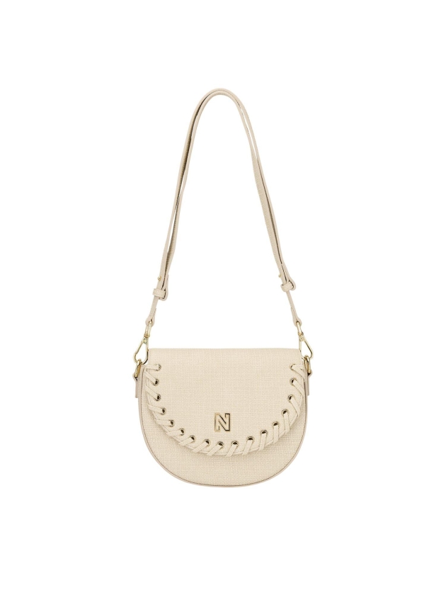 Nikkie Pelano Lace-up Shoulderbag 2001 Cream