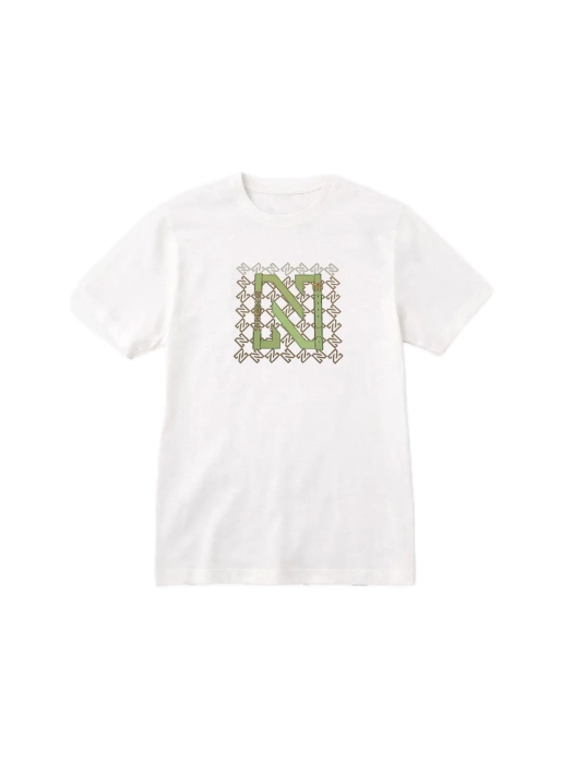 Nikkie N Chain T-Shirt 1109 Star White/Aloe Vera