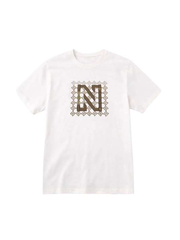 Nikkie N Chain T-Shirt 1105 Star White/Travertine
