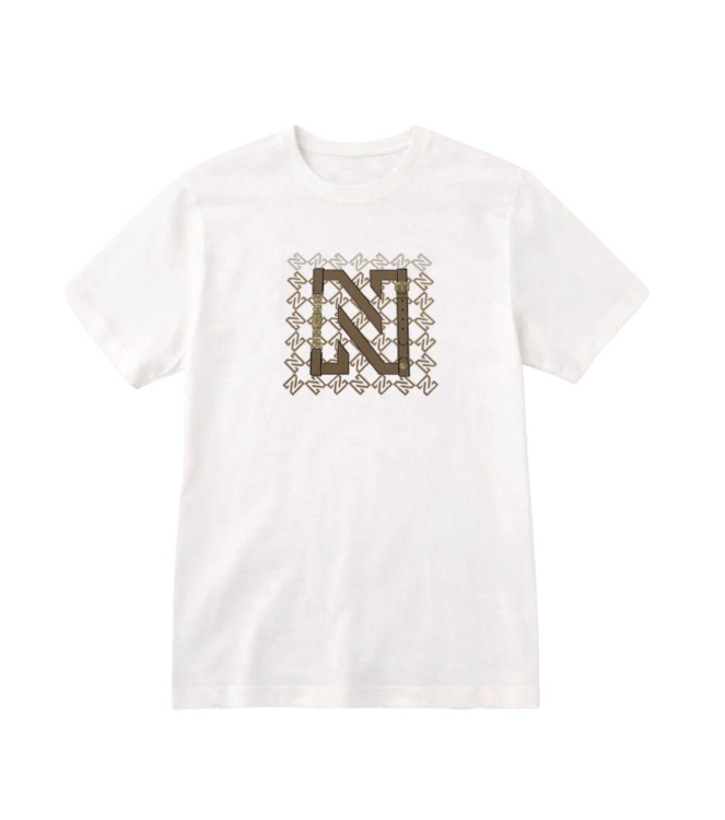 Nikkie N Chain T-Shirt 1105 Star White/Travertine
