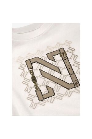 Nikkie N Chain T-Shirt 1105 Star White/Travertine