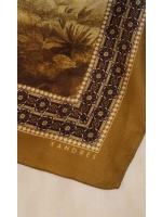 Xandres SCARF_PALM_PRINT 0910 misty aqua