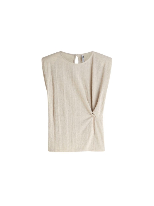 Summum Woman Top Linen look 702 Pebble beige