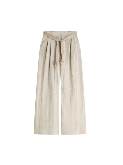 Summum Woman Trouser Linen look 702 Pebble beige