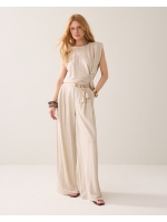 Summum Woman Trouser Linen look 702 Pebble beige