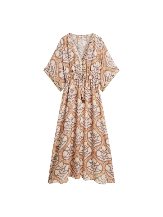 Summum Woman Dress Art deco print 120 Multicolour