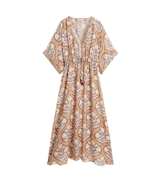 Summum Woman Dress Art deco print 120 Multicolour