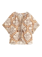 Summum Woman Top Art deco print 120 Multicolour