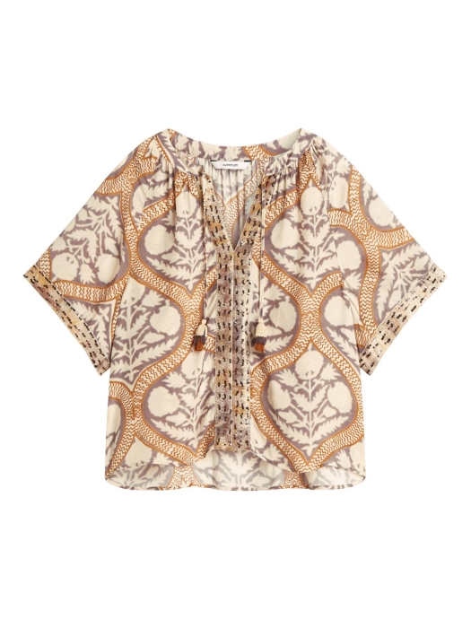 Summum Woman Top Art deco print 120 Multicolour