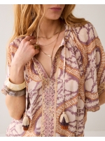 Summum Woman Top Art deco print 120 Multicolour