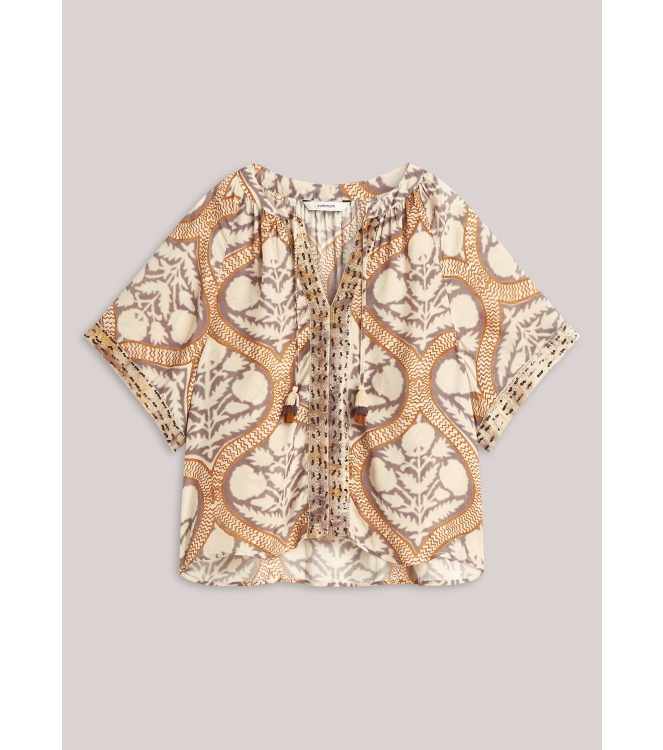 Summum Woman Top Art deco print 120 Multicolour