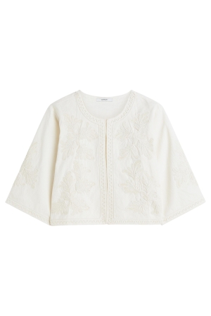 Summum Woman Jacket Embroidery 122 Ivory
