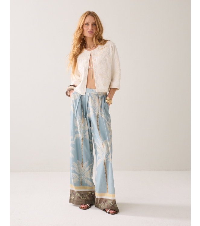 Summum Woman Jacket Embroidery 122 Ivory