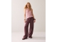 Summum Woman Wideleg pant Light linen lyocell 334 Deep fig