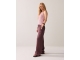 Summum Woman Wideleg pant Light linen lyocell 334 Deep fig