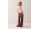Summum Woman Wideleg pant Light linen lyocell 334 Deep fig