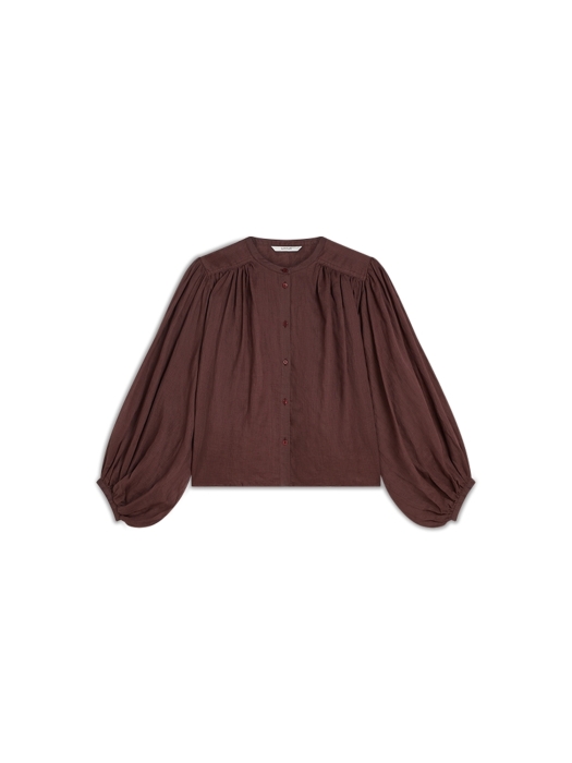 Summum Woman Blouse Ramie 334 Deep fig