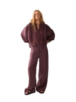 Summum Woman Blouse Ramie 334 Deep fig