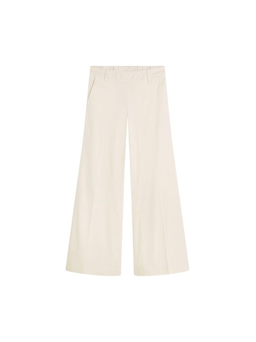 Summum Woman Trousers long Cotton stretch 115 Off White