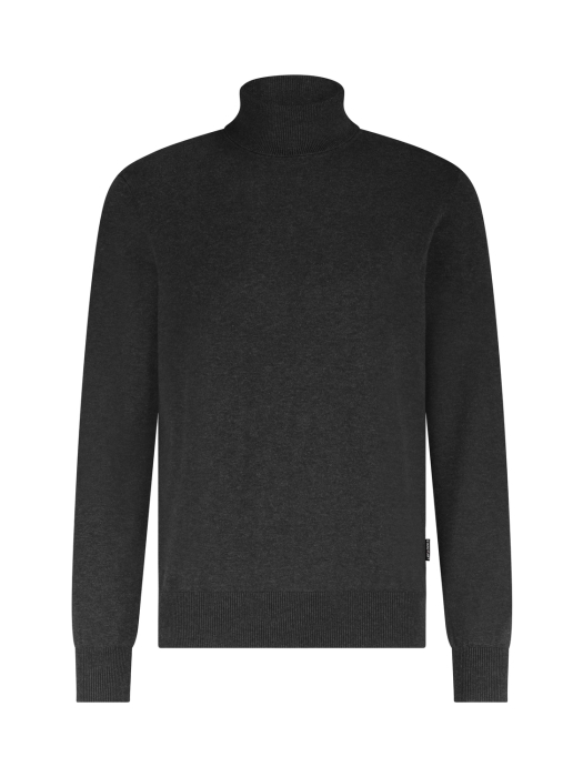 State of Art Pullover Col Plain 9800 Donkerantraciet