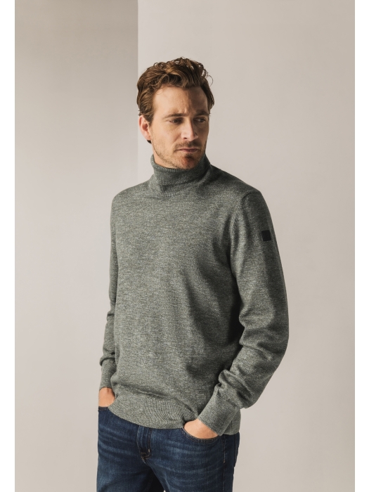 State of Art Pullover Col Plain 5688 Grijsblauw