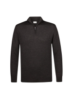 Profuomo PULLOVER HALF ZIP DARK BROWN H2Darkbrown