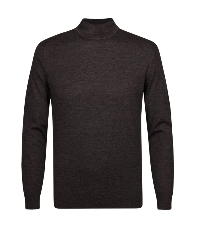 Profuomo PULLOVER MOCK NECK D BROWN H2Darkbrown