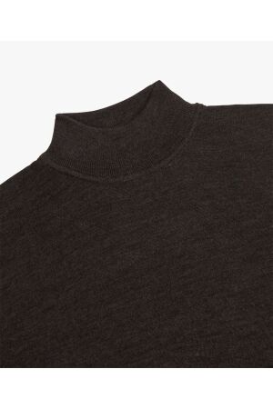 Profuomo PULLOVER MOCK NECK D BROWN H2Darkbrown