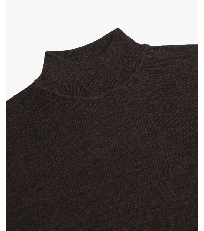 Profuomo PULLOVER MOCK NECK D BROWN H2Darkbrown