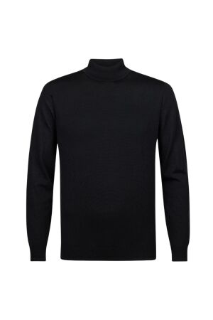 Profuomo PULLOVER MOCK NECK BLACK ABlack