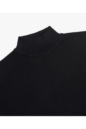 Profuomo PULLOVER MOCK NECK BLACK ABlack