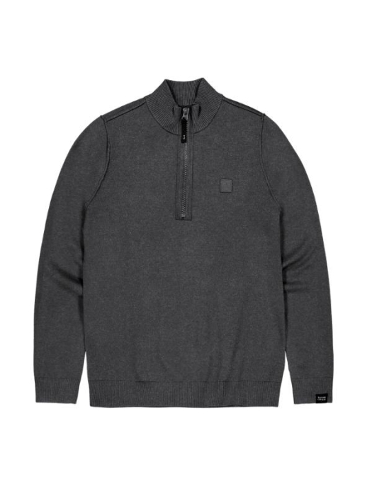 Butcher of Blue Clifden Halfzip 913 black melange