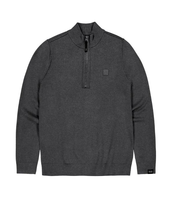 Butcher of Blue Clifden Halfzip 913 black melange
