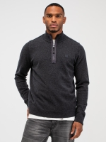 Butcher of Blue Clifden Halfzip 913 black melange