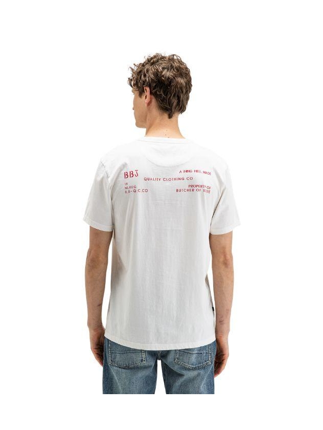 Butcher of Blue Classic BB Hook Tee 112 titan white