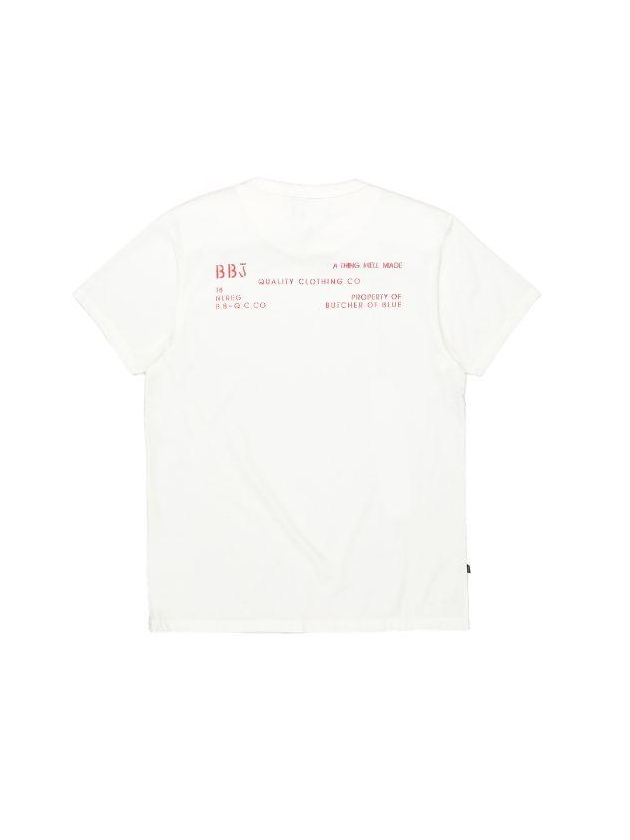 Butcher of Blue Classic BB Hook Tee 112 titan white
