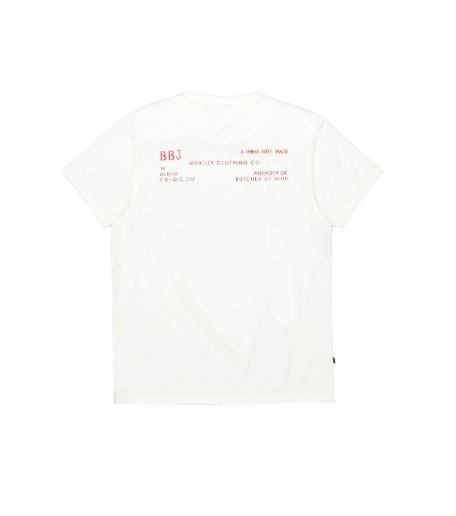 Butcher of Blue Classic BB Hook Tee 112 titan white