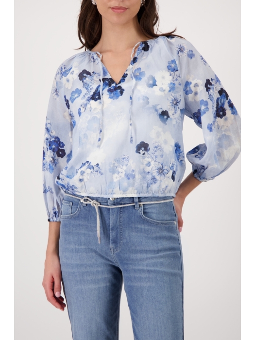 Monari Bluse 723 Sea side gemustert