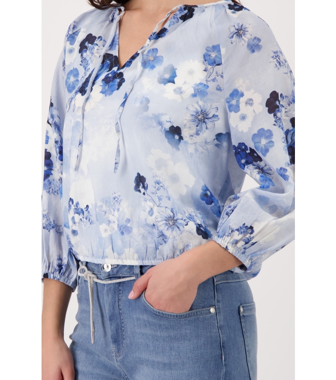 Monari Bluse 723 Sea side gemustert