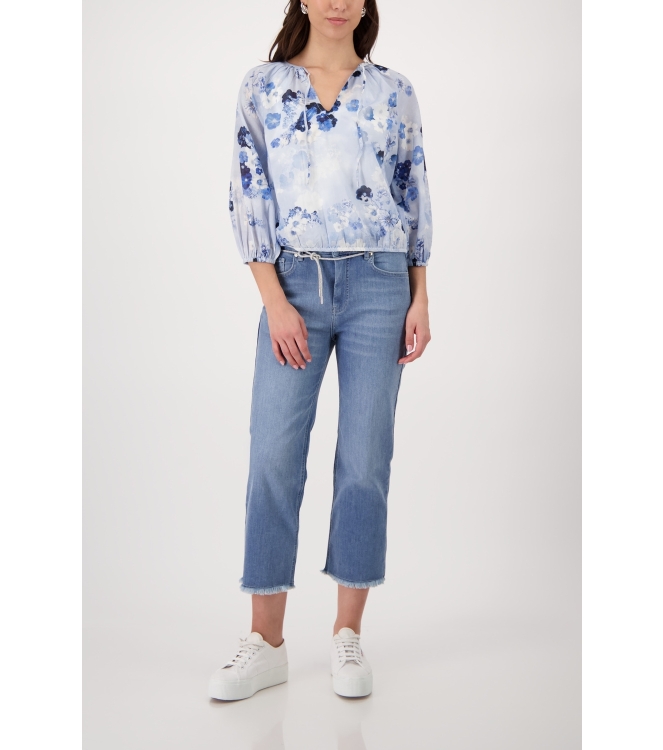 Monari Bluse 723 Sea side gemustert