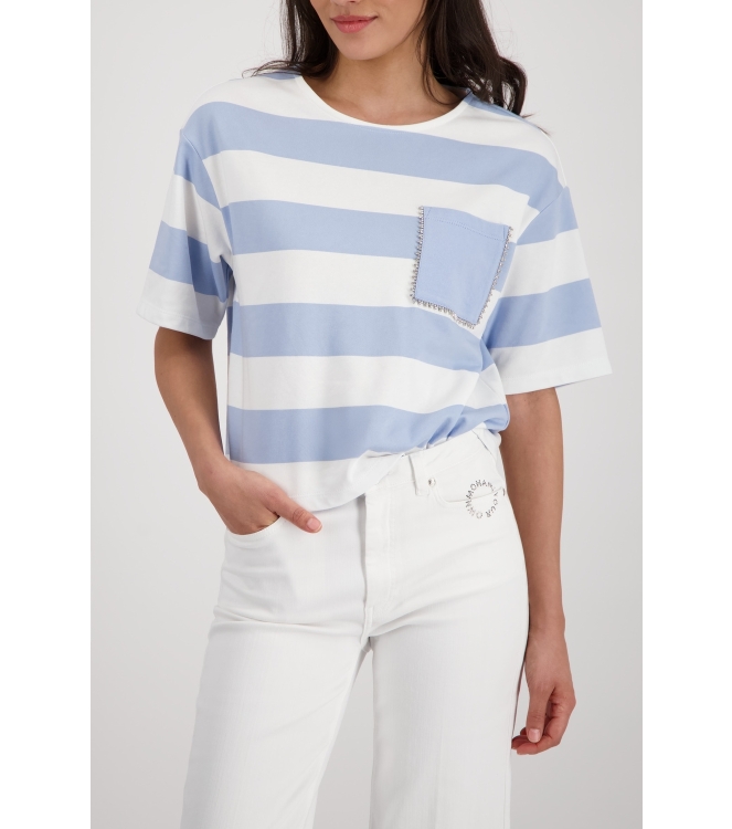 Monari Sweatshirt 722 Sea ringel