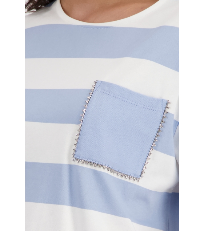 Monari Sweatshirt 722 Sea ringel