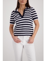 Monari Pullover 756 Marine ringel