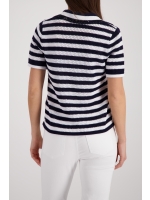Monari Pullover 756 Marine ringel