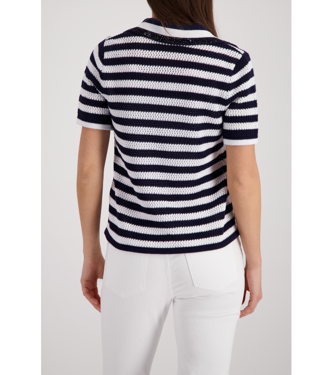 Monari Pullover 756 Marine ringel