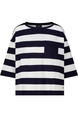 Monari Sweatshirt 756 Marine ringel