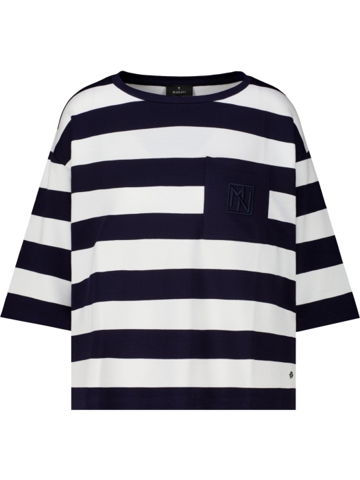 Monari Sweatshirt 756 Marine ringel