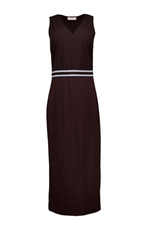 Studio Anneloes Tirza tape dress 8700 espresso